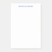 Duidelijke moderne minimalistische naam post-it® notes (Voorkant)