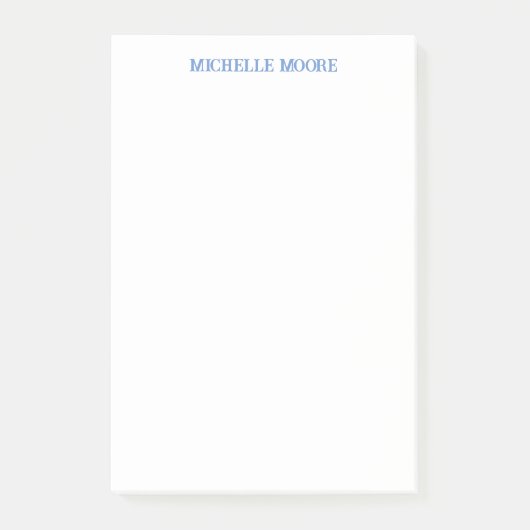 Duidelijke moderne minimalistische naam post-it® notes (Voorkant)