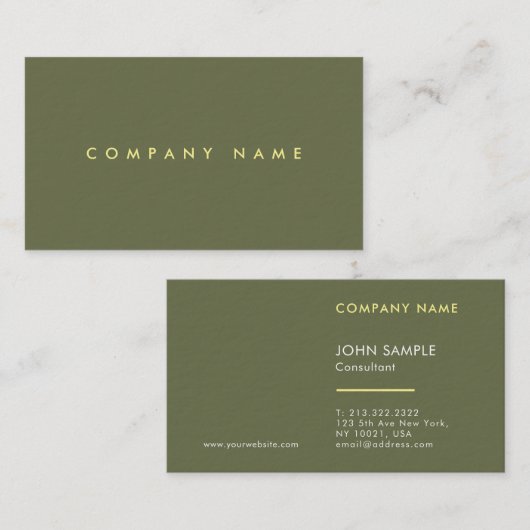 Duidelijke Moderne Professionele Luxe Premium Dikk Visitekaartje (Voorkant / Achterkant)