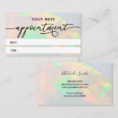 Duidelijke opaal afspraakkaart visitekaartje (Voorkant / Achterkant)