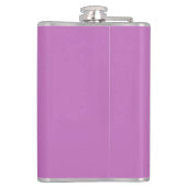 Duidelijke Orchidee & Lila Moderne Minimalist Heupfles (Achterkant)