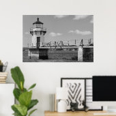 Duidelijke Point Light Station Poster (Thuiskantoor)
