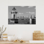 Duidelijke Point Light Station Poster (Keuken)