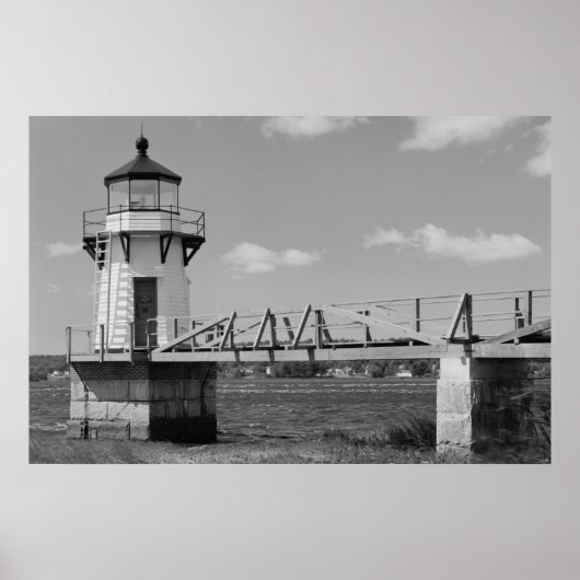 Duidelijke Point Light Station Poster (Voorkant)