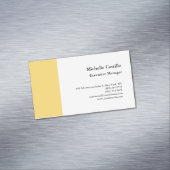 Duidelijke Professionele Minimalist Magnetisch Visitekaartje (Voorbeeld)