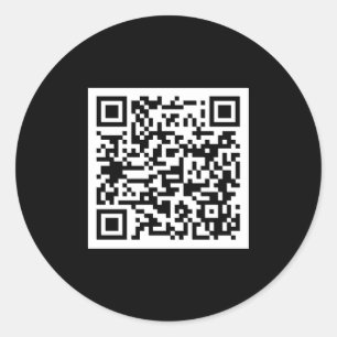 Duidelijke QR Code Elegant Scannable Professional Ronde Sticker