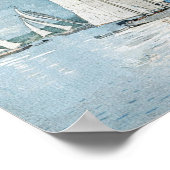 Duidelijke Sailing Harbour Winslow Homer Poster (Hoek)