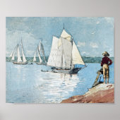Duidelijke Sailing Harbour Winslow Homer Poster (Voorkant)