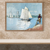 Duidelijke Sailing Harbour Winslow Homer Poster