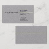 Duidelijke Stijlvolle Moderne Professionele Elegan Visitekaartje (Voorkant / Achterkant)