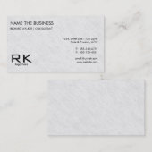 Duidelijke Subtiele Witte Elegante Professionele A Visitekaartje (Voorkant / Achterkant)