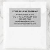 Duidelijke Teksten en merk op grijs Rechthoekige Sticker (Tas)