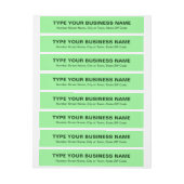 Duidelijke Teksten Licht Groen Adres Bedrijfs van  (Vel)