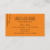 Duidelijke Tijger Sinaasappel Chic met Monogram Pr Visitekaartje (Achterkant)