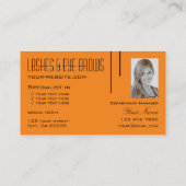 Duidelijke Tijger Sinaasappel Eenvoudig met Monogr Visitekaartje (Achterkant)