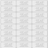 Duidelijke Transparante etiketten van het Adres va Sticker (Voorkant)