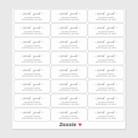 Duidelijke Transparante etiketten van het Adres va Sticker (Vel)