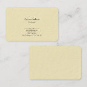 Duidelijke trend elegant eenvoudig minimalistisch  visitekaartje (Voorkant / Achterkant)