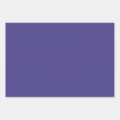 Duidelijke True Dark Slate Blue Shades 3 Tones Inpakpapier Vel (Voorkant 2)