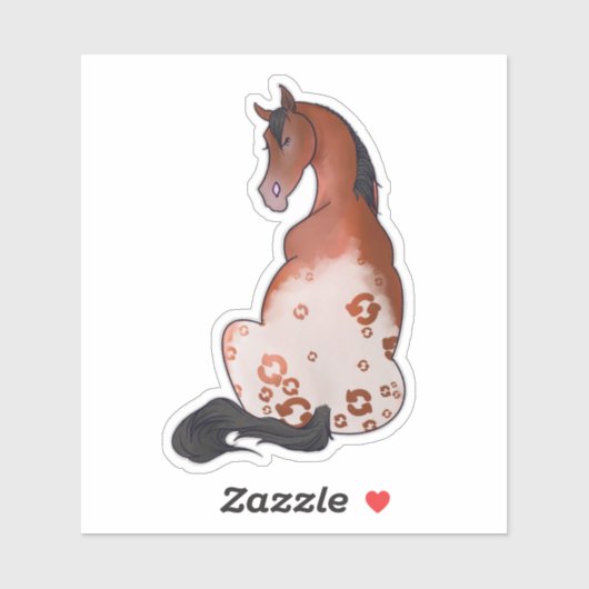 Duidelijke verfrissende Appaloosa Sticker (Vel)