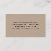 DUIDELIJKE VET MINIMALE slimme tekst natuurlijke k Visitekaartje (Achterkant)