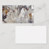 Duidelijke Visitekaartjes van het Kwartzkristal (Voorkant / Achterkant)