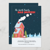 Duidelijke Winter Night Moving Aankondiging (Voorkant / Achterkant)