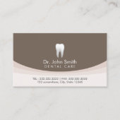 Duidelijke Witte Tooth Professionele Benoeming Afsprakenkaartje (Voorkant)