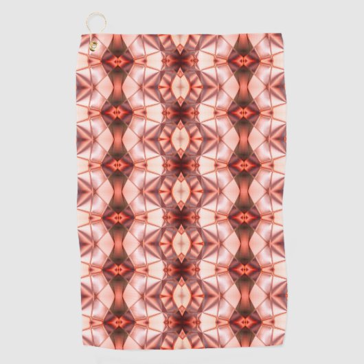 Duidelijke woeste tot zalm van gradiëntvormen golfhanddoek (Voorkant)