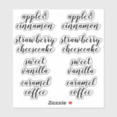 Duidelijke zeep- en zeepachtige etiketten sticker (Vel)