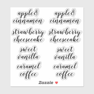 Duidelijke zeep- en zeepachtige etiketten sticker