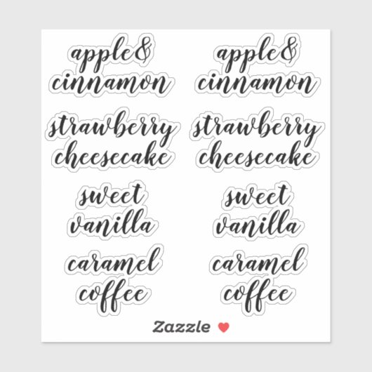 Duidelijke zeep- en zeepachtige etiketten sticker (Vel)