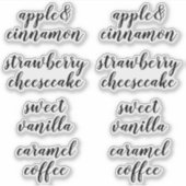 Duidelijke zeep- en zeepachtige etiketten sticker (Voorkant)