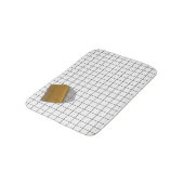 Duidelijke zeep op een Tile verdieping Badmat (Gekanteld)