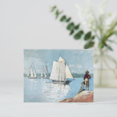 Duidelijke zeilschepen Winslow Homer Briefkaart (Staand voorkant)