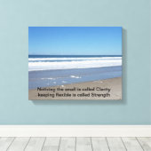 Duidelijkheid en kracht Ocean Beach Capture Canvas Afdruk (Insitu (Houten vloer))