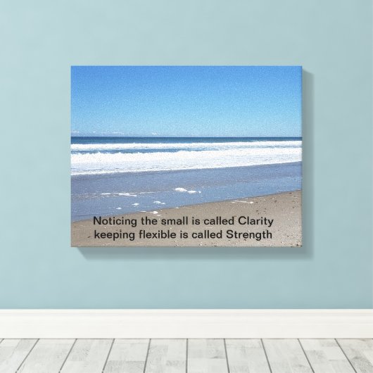 Duidelijkheid en kracht Ocean Beach Capture Canvas Afdruk (Insitu (Houten vloer))