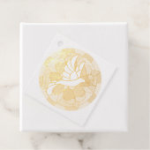 duif bedankjes labels (Met doos)