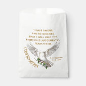 Duif Bevestiging Schrift Verse Bedankzakje (Voorkant)