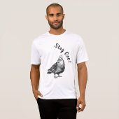Duif, blijf coo. T-shirt (Voorkant volledig)