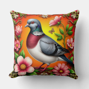Duif Bloem Kussen Natuur Huis Decoratie