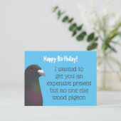 duif briefkaart (Staand voorkant)