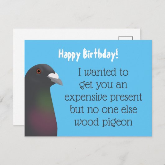 duif briefkaart (Voorkant / Achterkant)