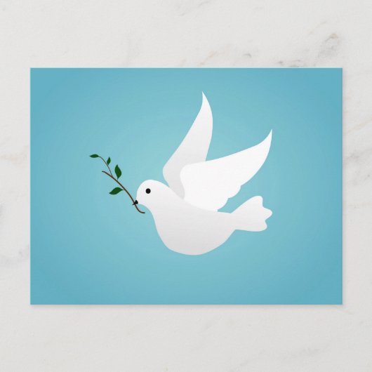 duif briefkaart (Voorkant)