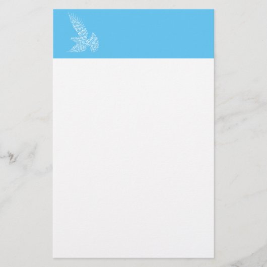 duif briefpapier (Voorkant)