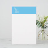 duif briefpapier (Staand voorkant)