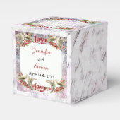 duif bruiloft gunst box bedankdoosjes (Voorkant Zijde)