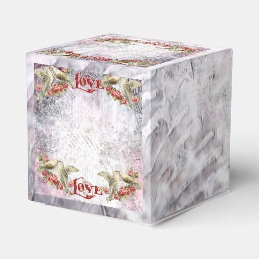 duif bruiloft gunst box bedankdoosjes (Achterkant)