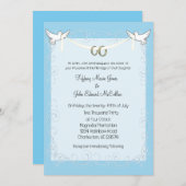 Duif bruiloft uitnodiging (Voorkant / Achterkant)