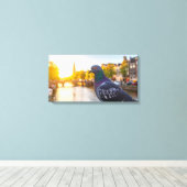 duif canvas afdruk (Insitu (Houten vloer))